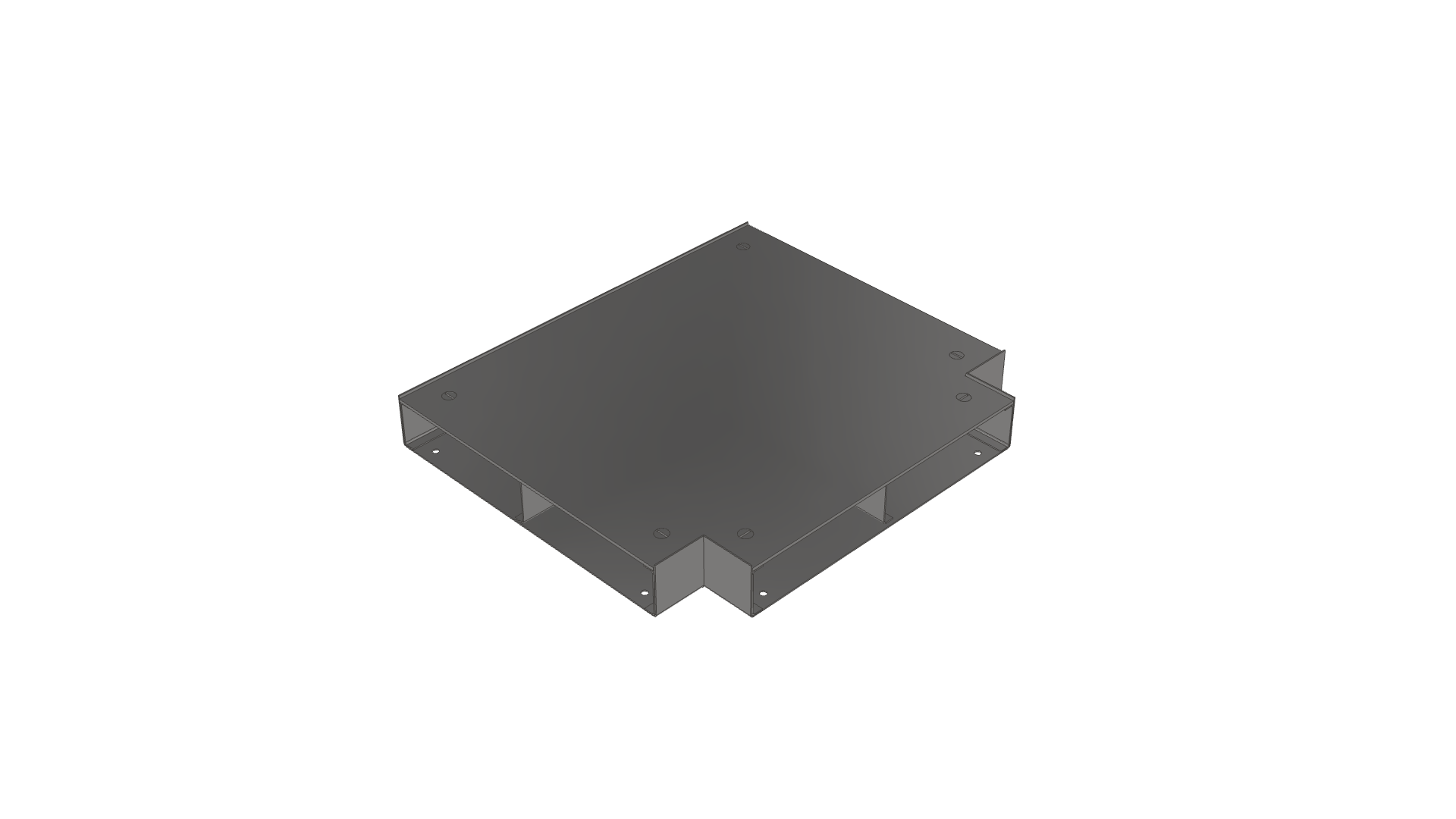 Flat Square Tee Flytec Flush Floor Recessed Screed
