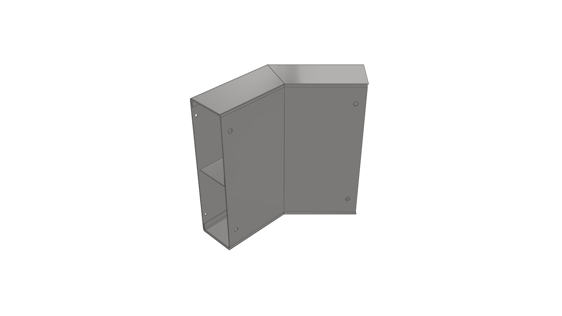 Flytec Square Dado Trunking 45° Exterior Bend