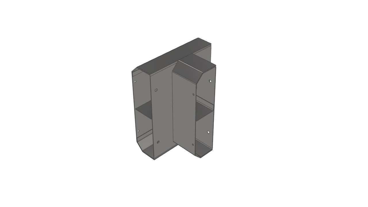 Flytec Double Chamfered Dado 90° External Tee Fitting