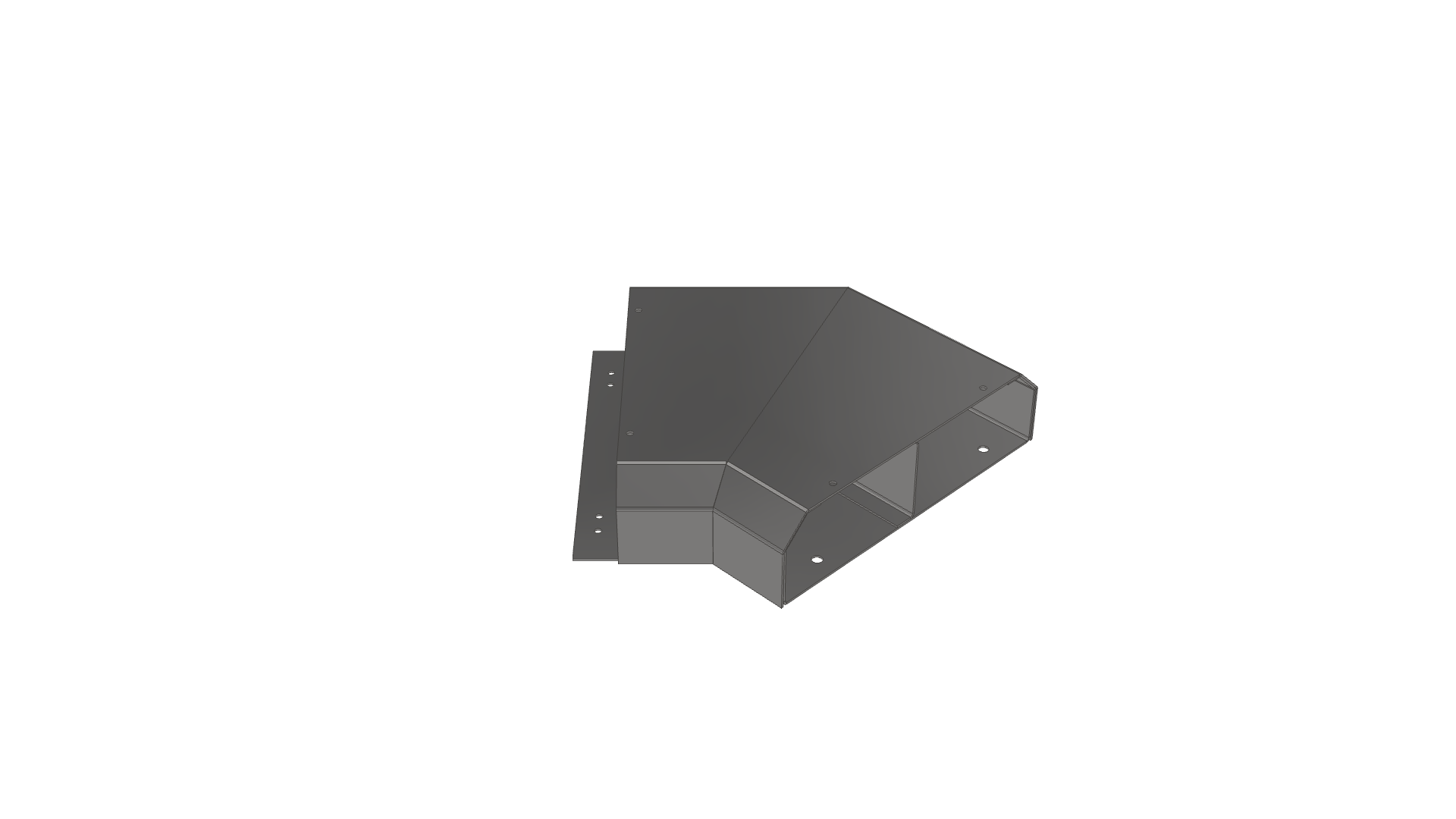 Flytec Double Chamfered Dado 45° Flat Bend Fitting