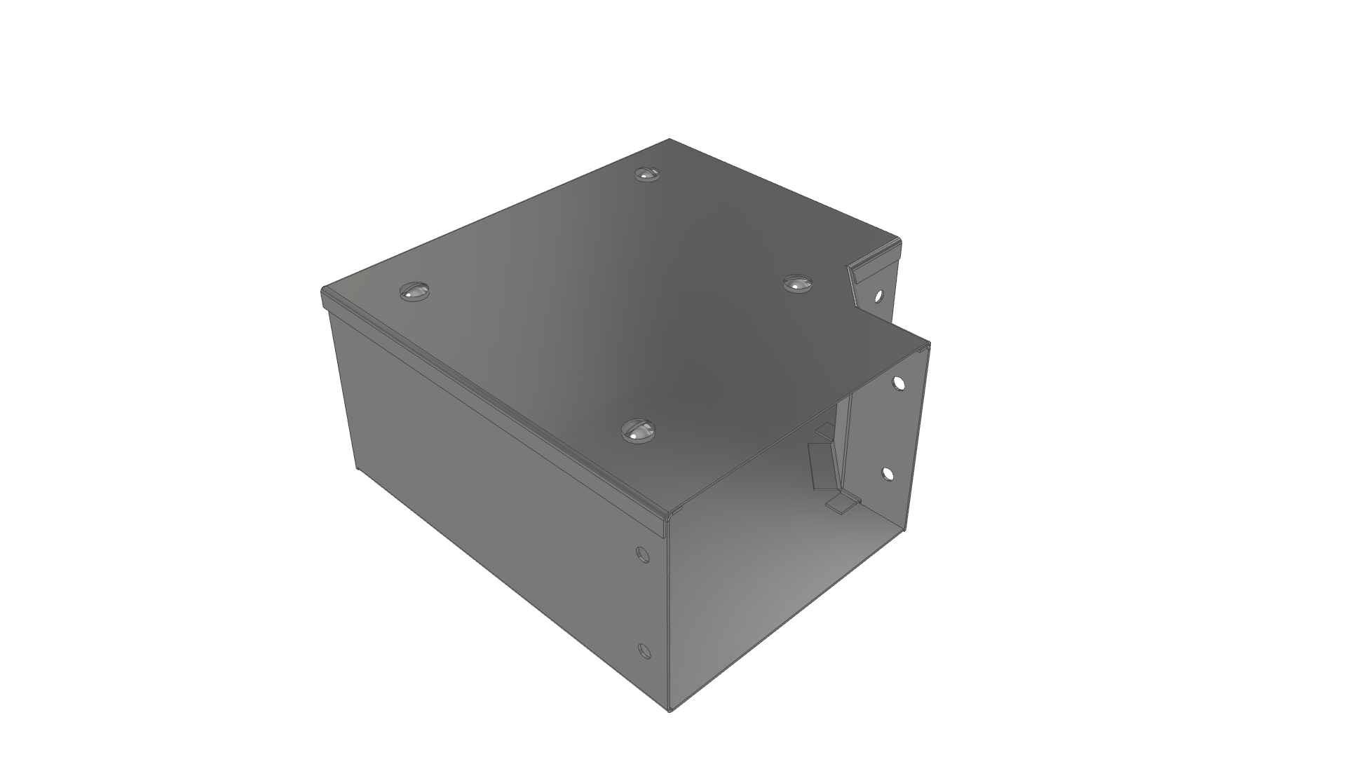 Flat Gusset Bend Flytec Steel Surface Trunking