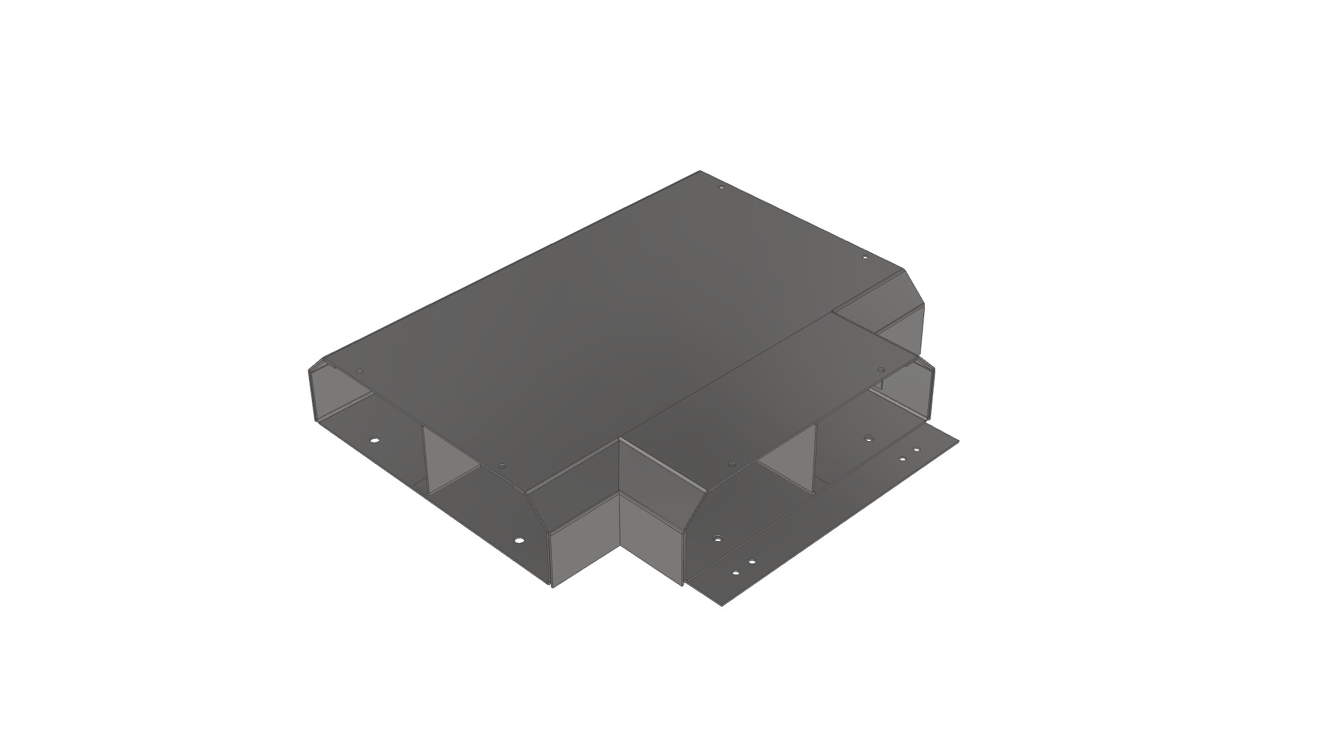 Flytec Double Chamfered Dado 90° Flat Square Tee Fitting