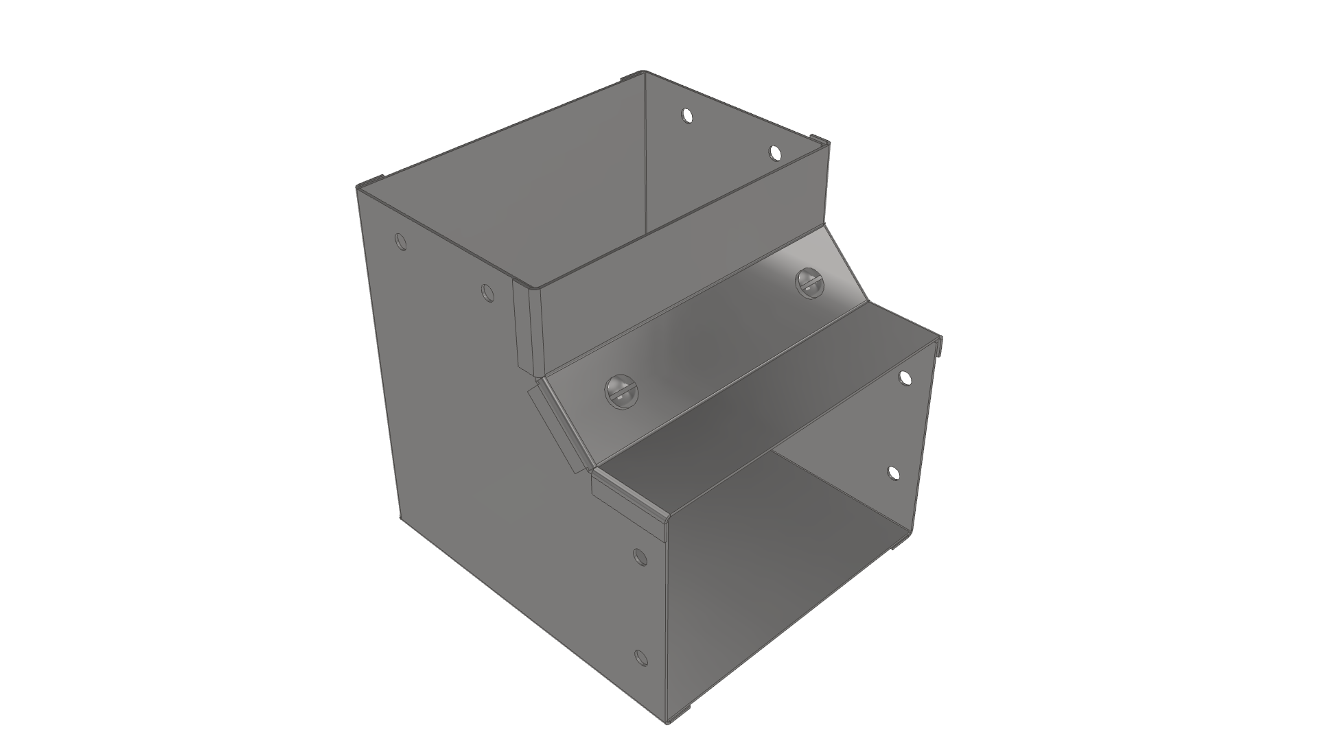 Internal Gusset Bend Flytec Steel Surface Trunking