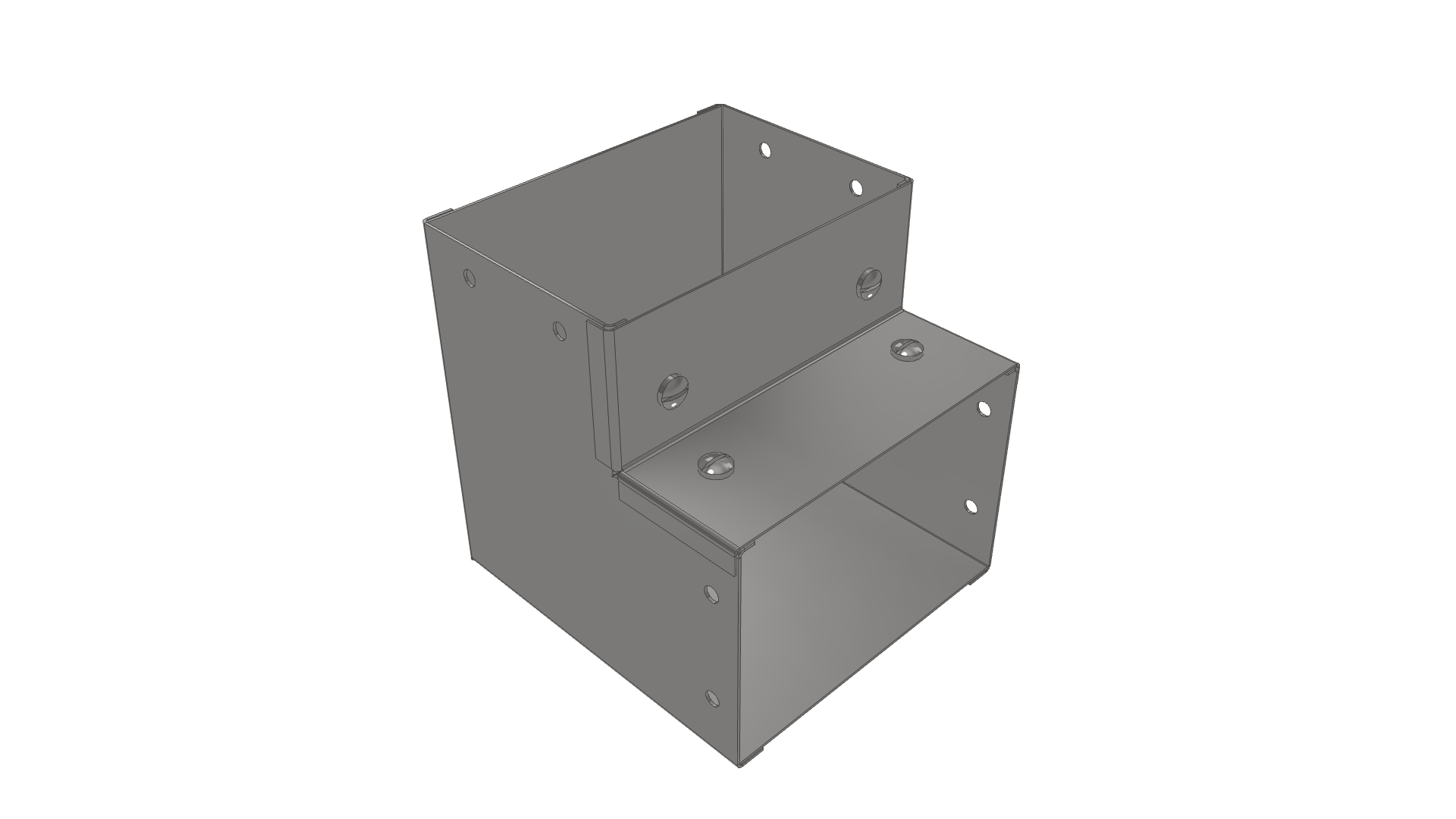 Internal Square Bend 90° Flytec Steel Surface Trunking